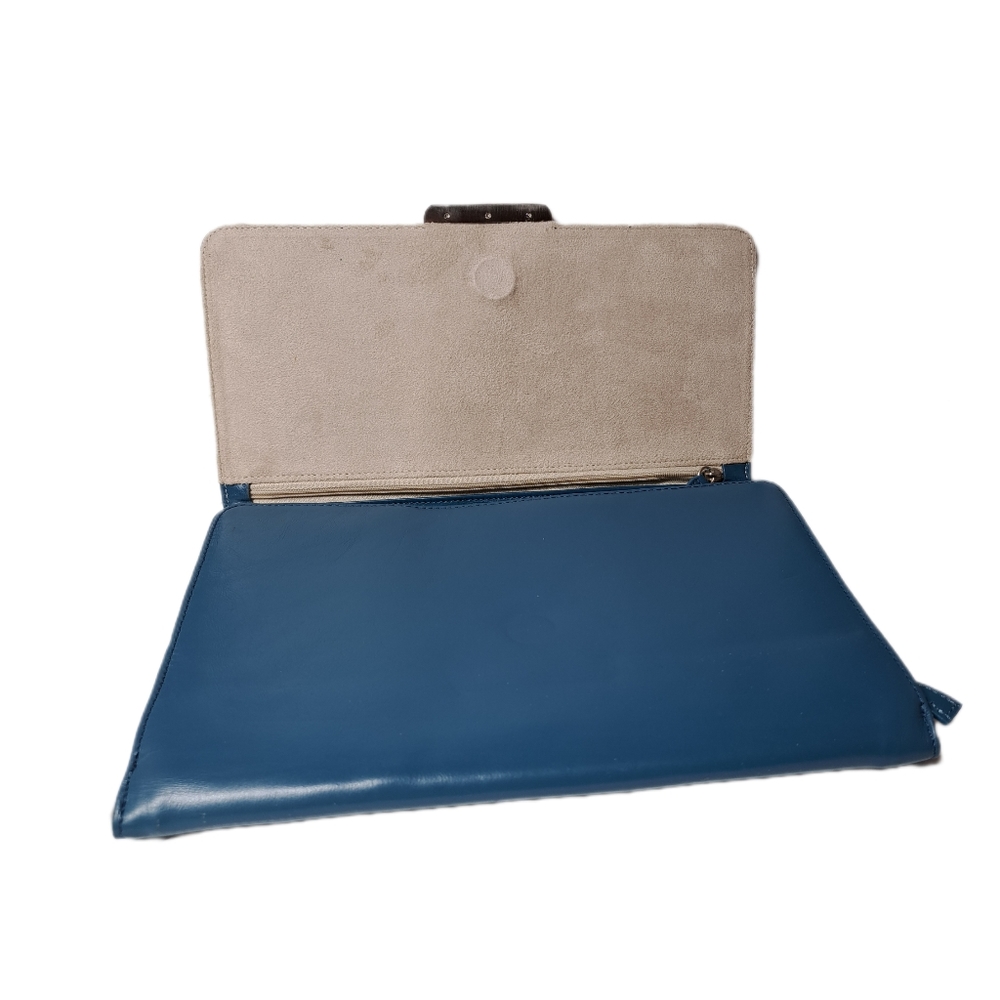 Lagoon Blue Jewelry Travel Clutch by Red Envelope - Picture 2 of 5